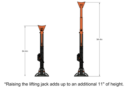 5 Ton Emergency Tree Jack – Heavy Duty Tree Lifting Tool for Arborists & Storm Cleanup